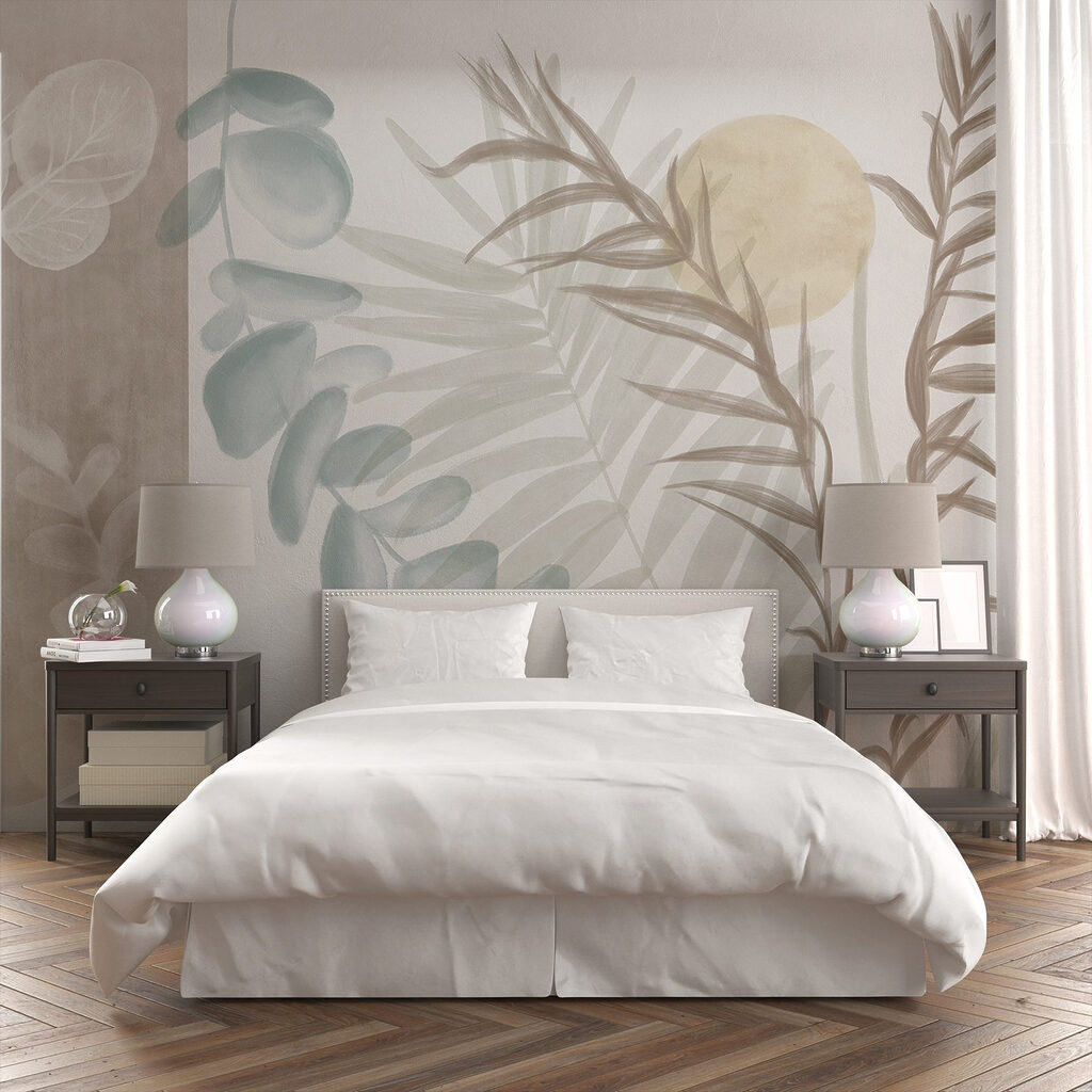 Lignes végétales et soleil — intérieur 1