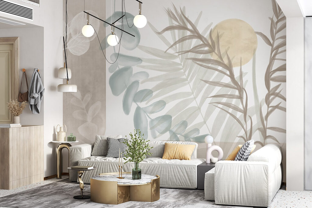 Lignes végétales et soleil — intérieur 2