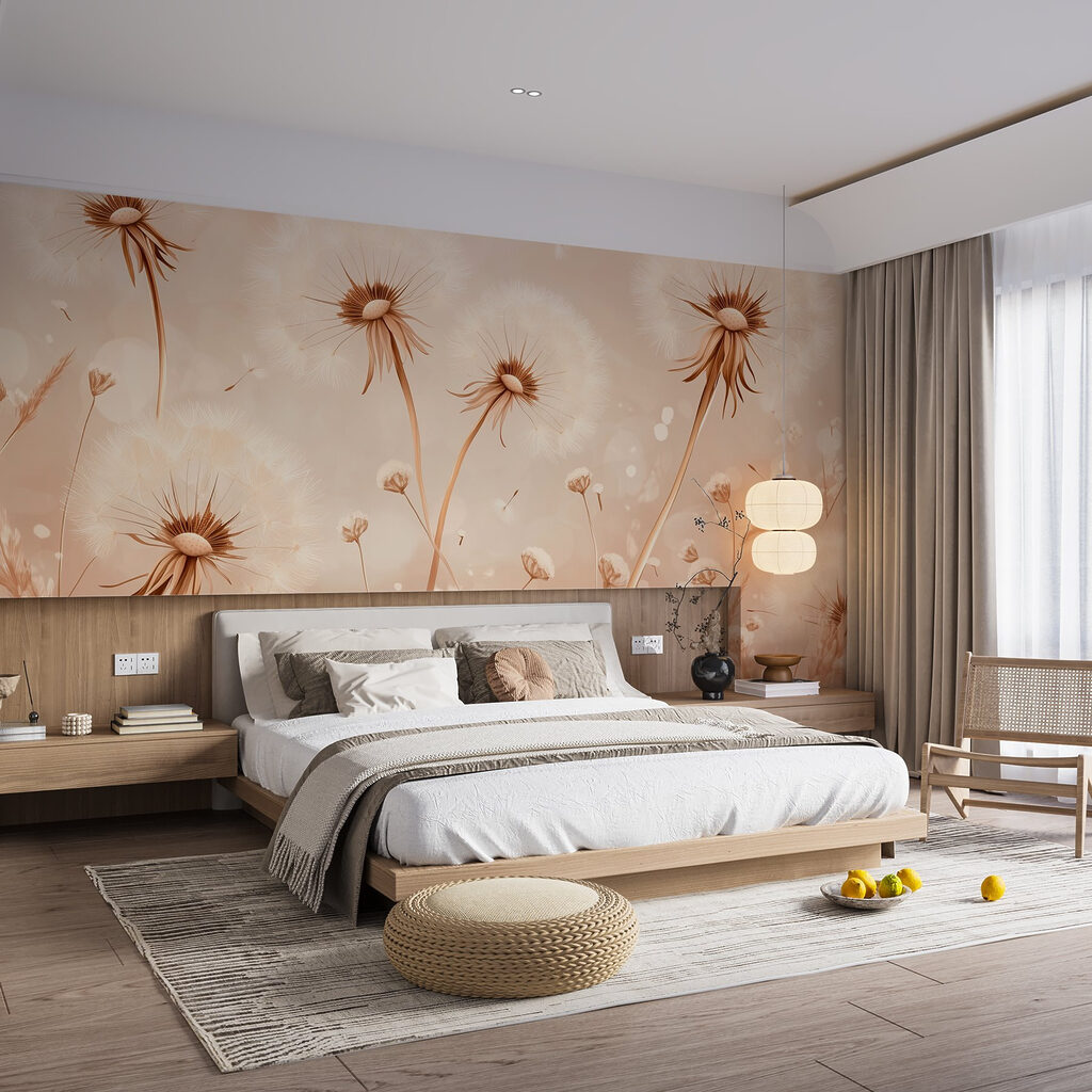 Pissenlits baignés de lumière — intérieur 1