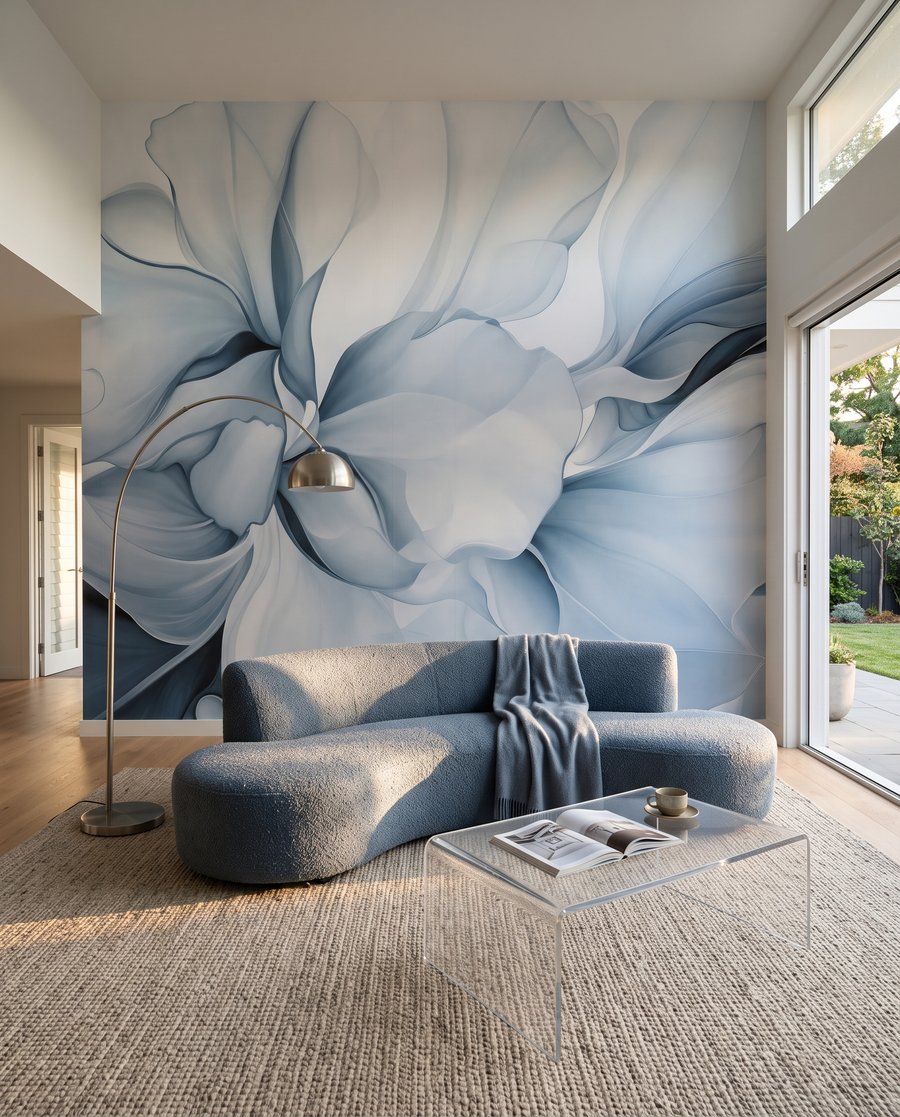 Pétales déployés dans un intérieur