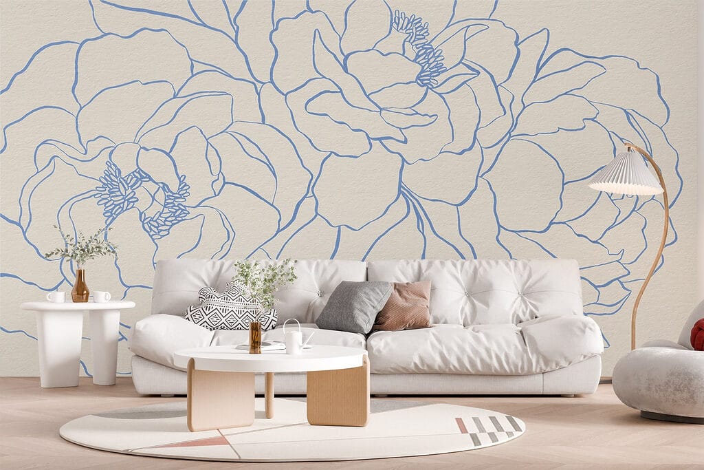 Fleurs en traits fins — intérieur 4
