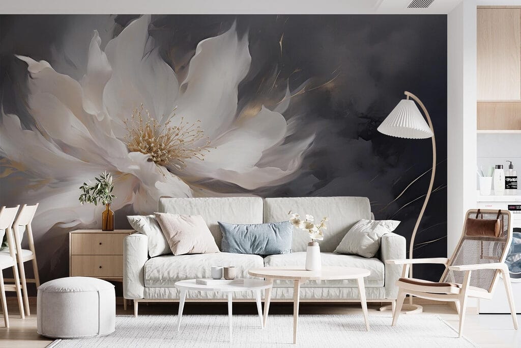 Fleur sur fond sombre — intérieur 3