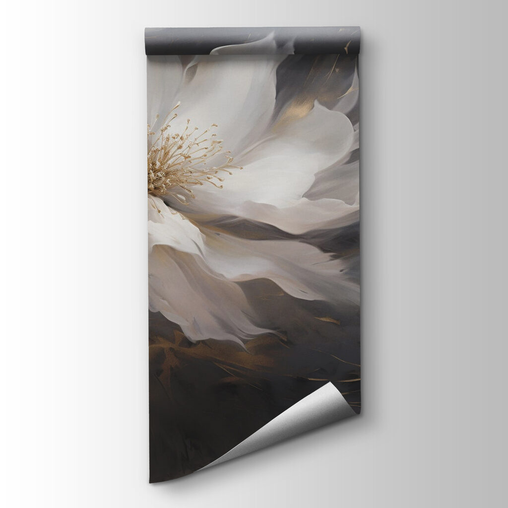 Fleur sur fond sombre — vue du produit