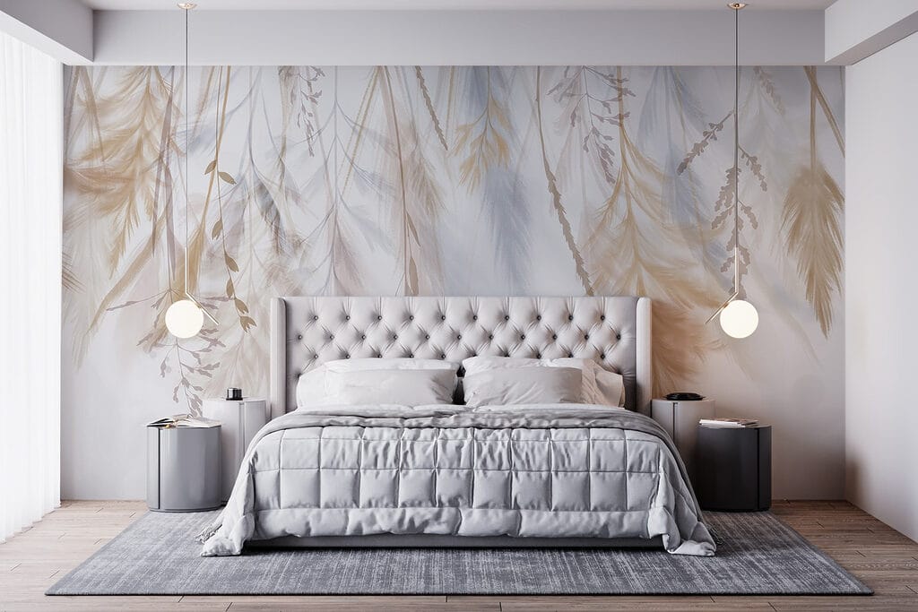 Feuilles en cascade dans un intérieur