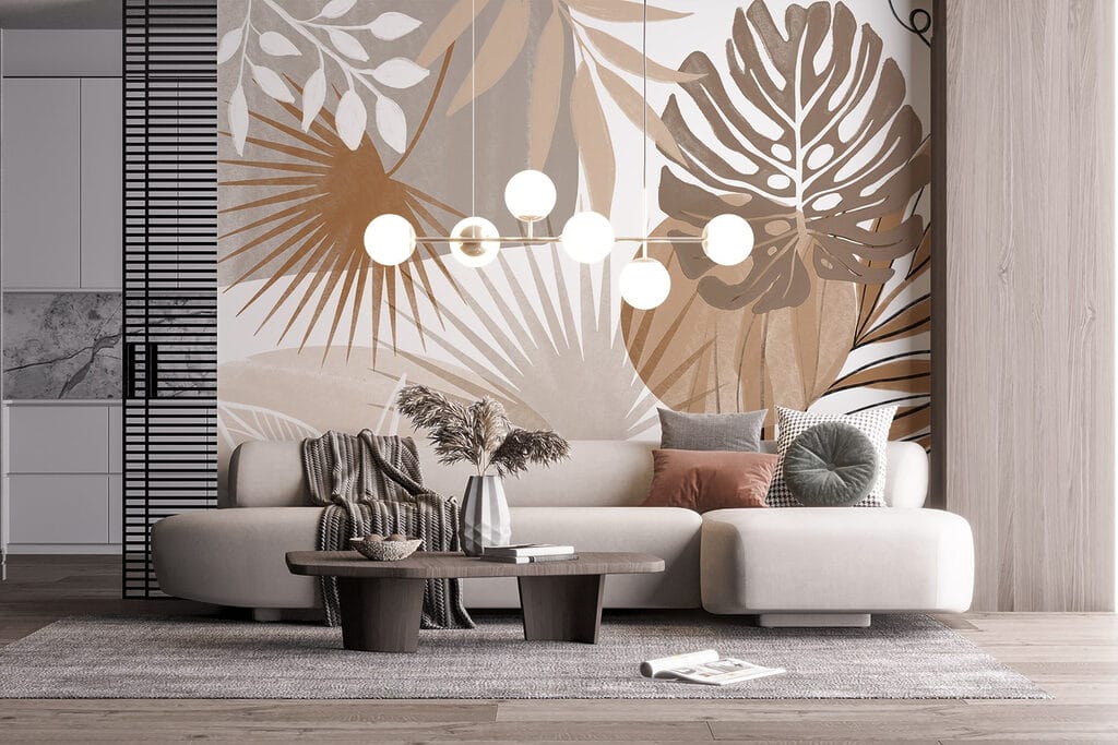Feuilles tropicales graphiques — intérieur 4