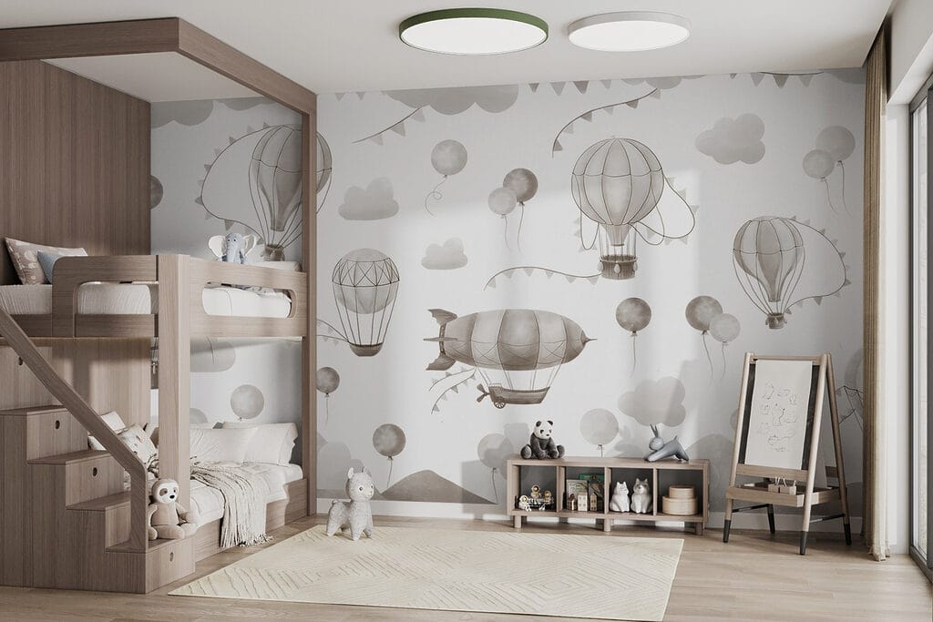 Montgolfières au-dessus des monts — intérieur 3