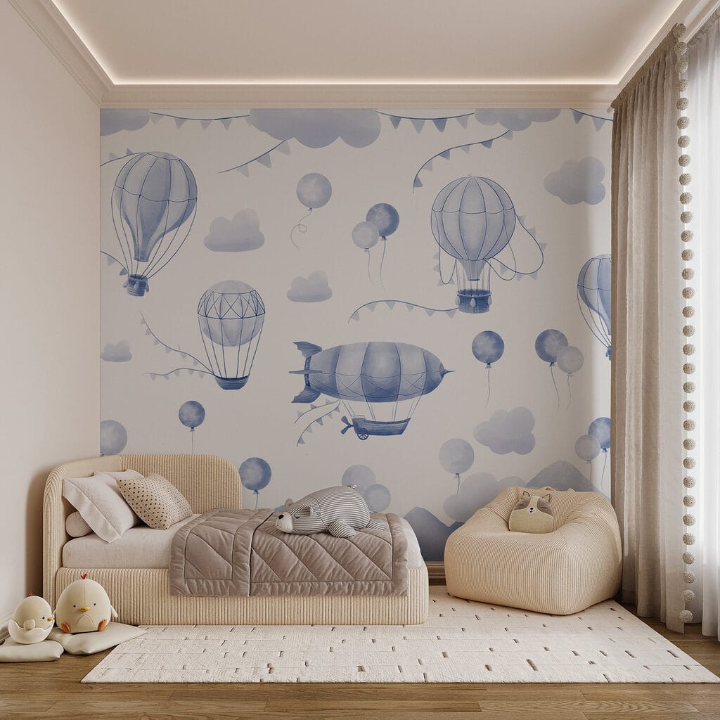 Montgolfières au-dessus des monts — intérieur 1
