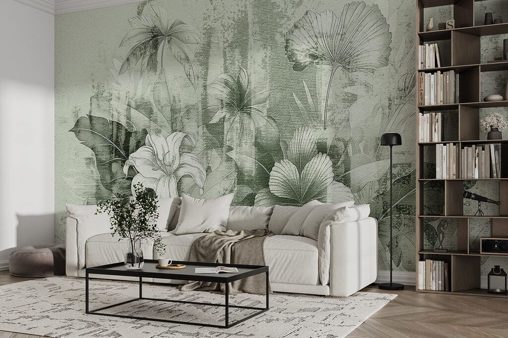 Fleurs et aplats patinés — intérieur 4
