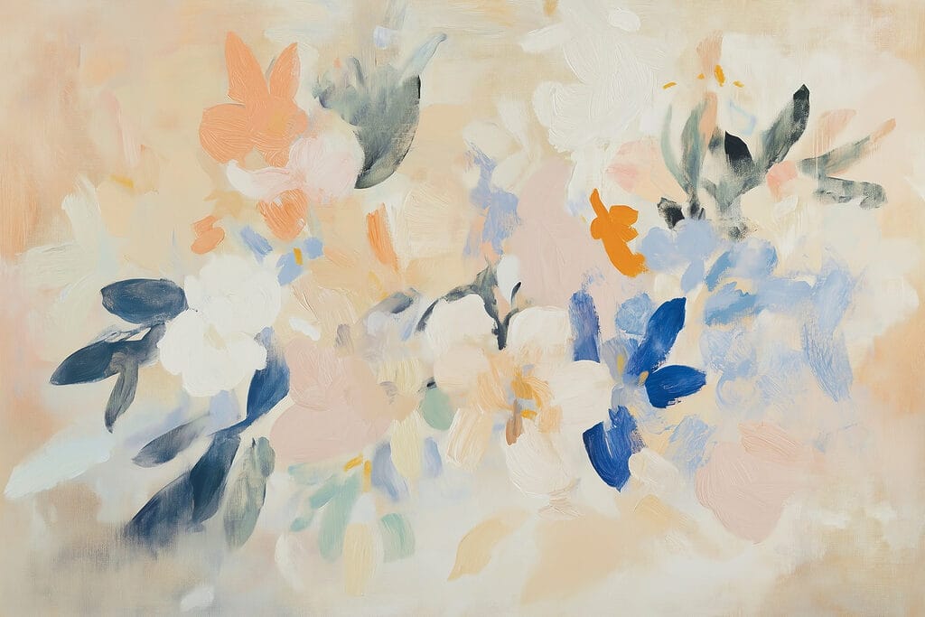 Abstraction botanique — motif complet