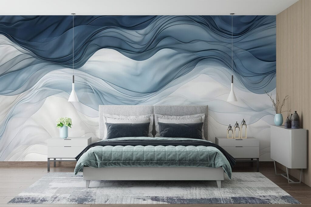 Ondes bleues et blanches — intérieur 2