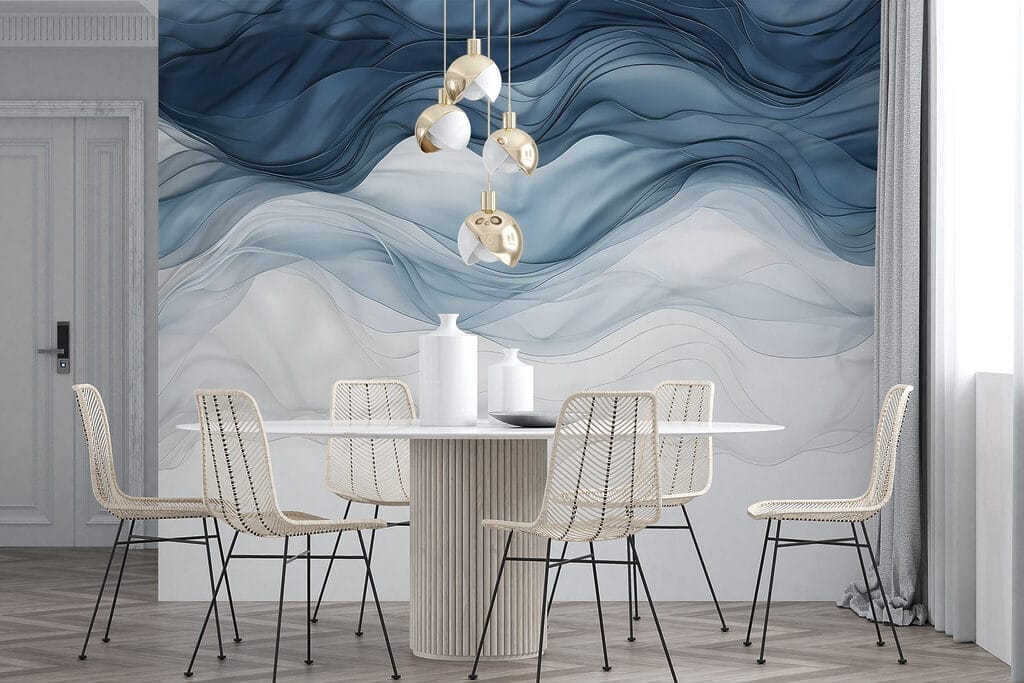 Ondes bleues et blanches — intérieur 6