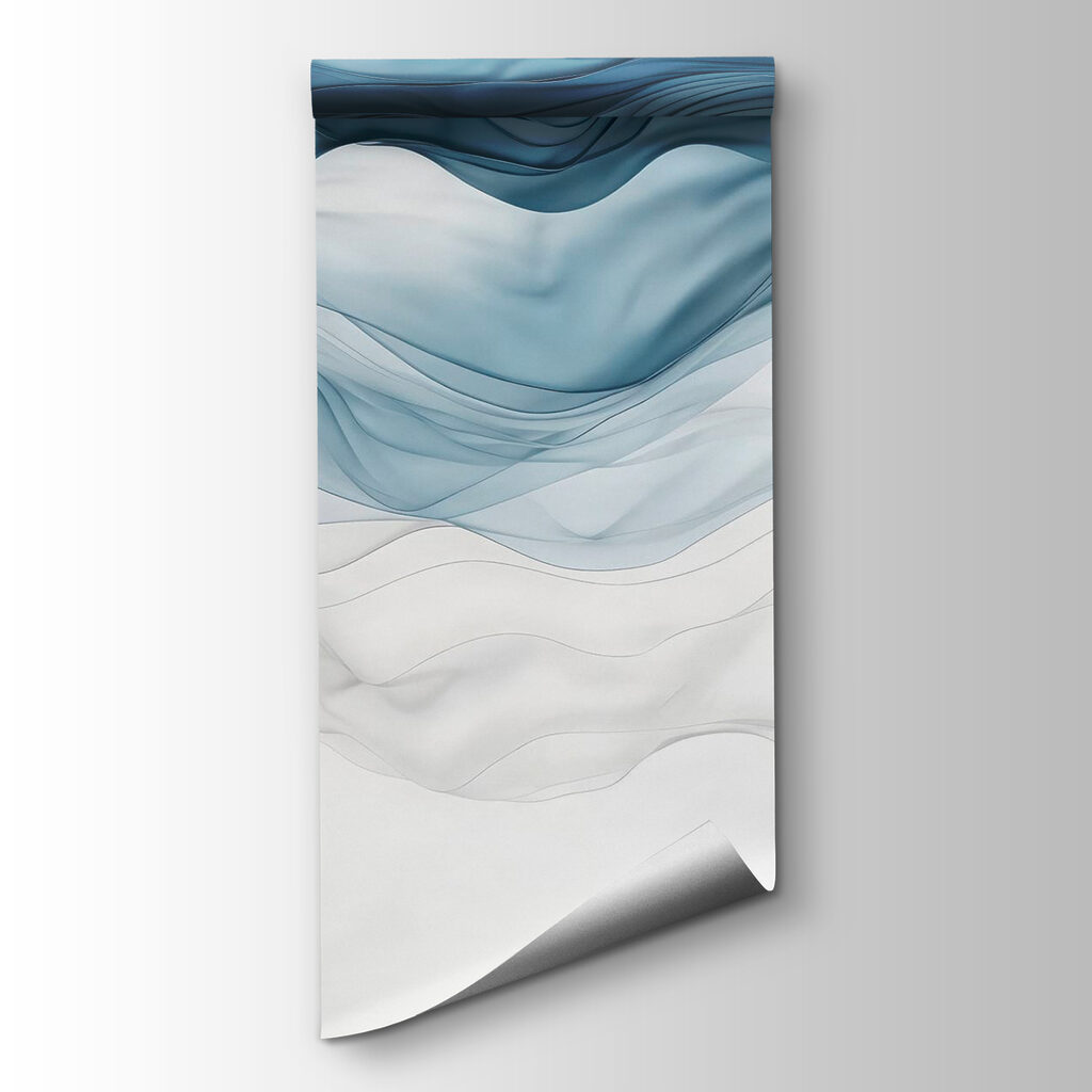 Ondes bleues et blanches — vue du produit