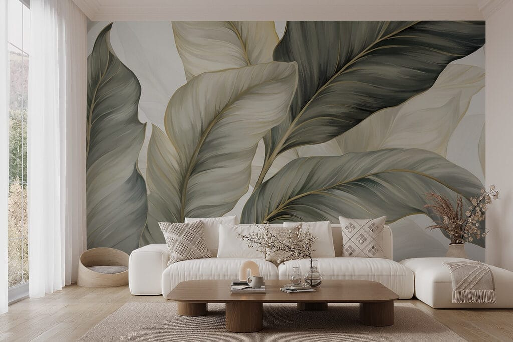 Feuilles vert sombre — intérieur 3