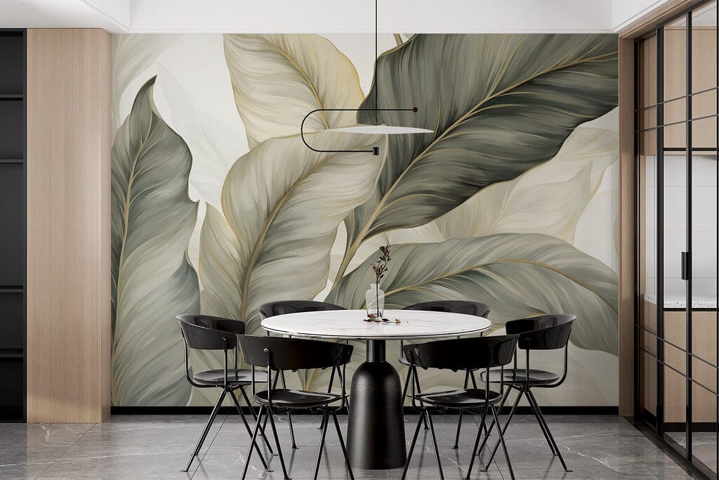 Feuilles vert sombre — intérieur 6