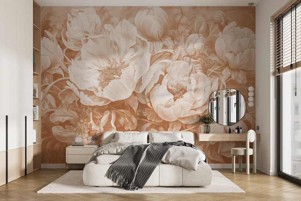 Bouquet aux pétales fins dans un intérieur