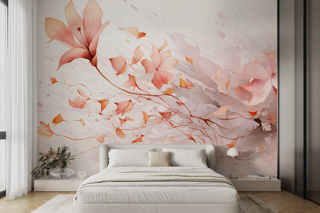 Branche fleurie à l’aquarelle — intérieur 2