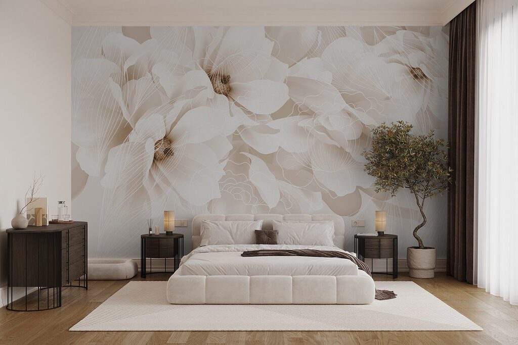 Fleurs blanches en couches — intérieur 2