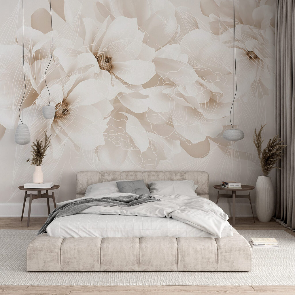 Fleurs blanches en couches — intérieur 3