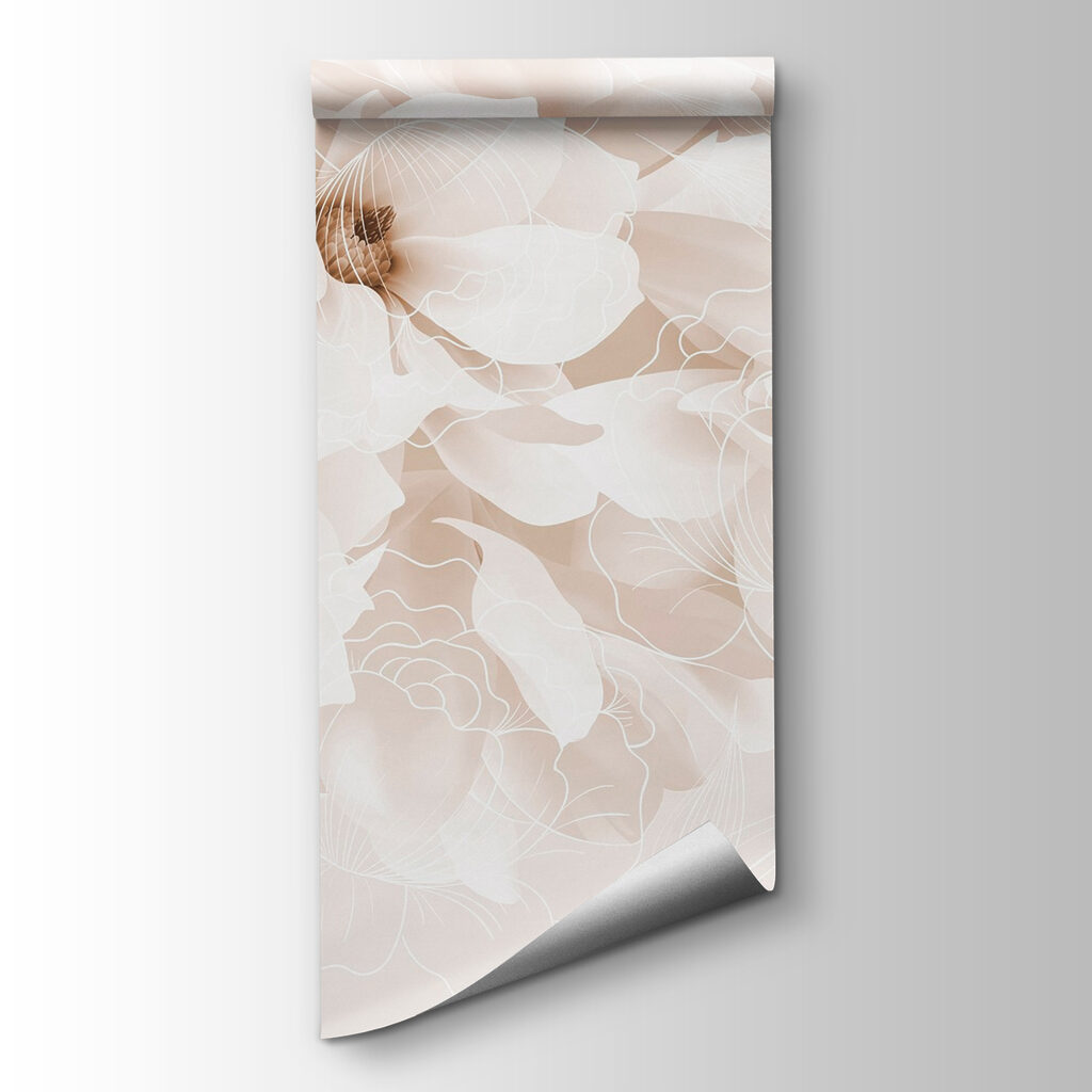 Fleurs blanches en couches — vue du produit