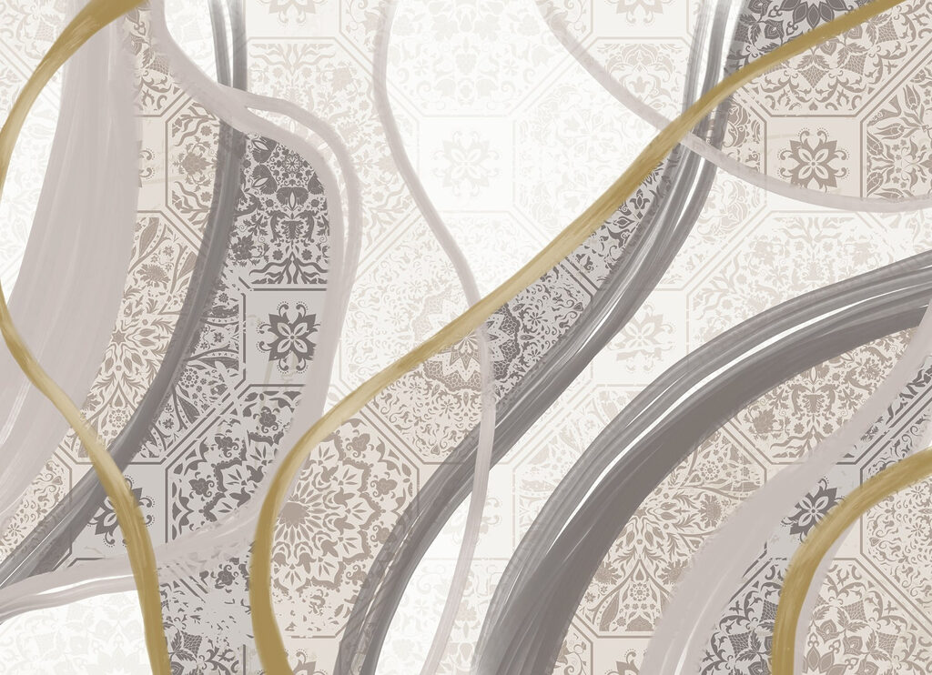 Vagues ornementales — motif complet