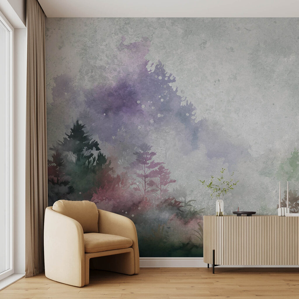 Pins sur fond vaporeux — intérieur 2