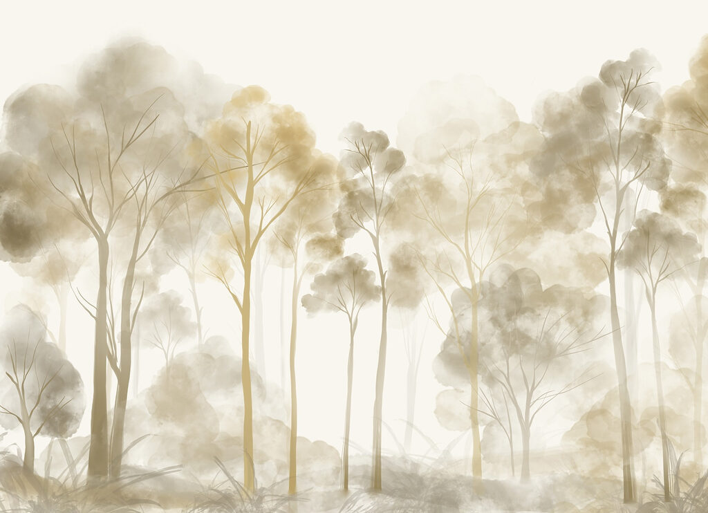 Forêt en transparence — motif complet
