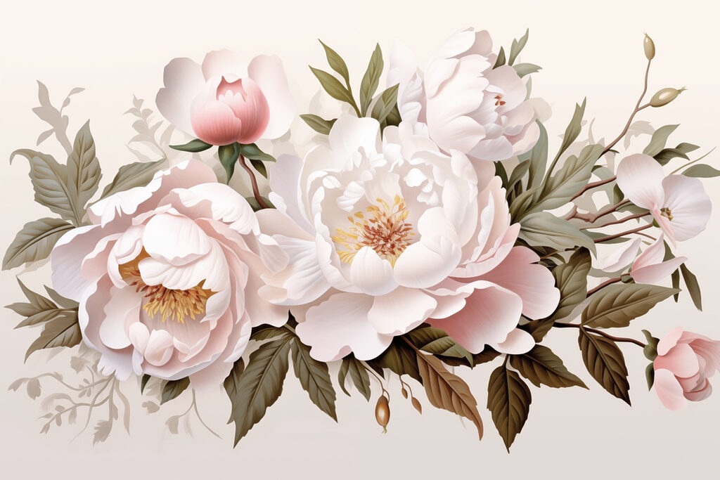 Bouquet compact — motif complet