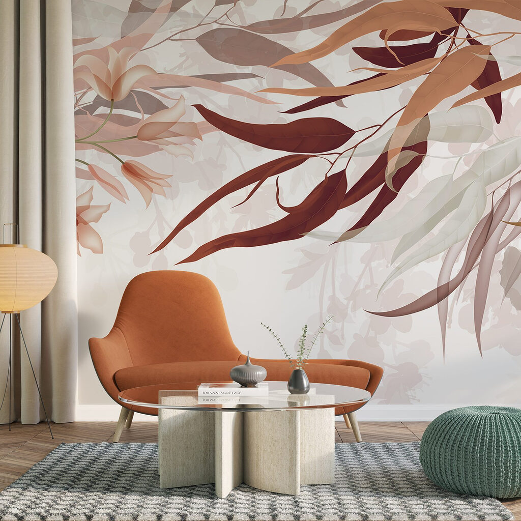 Feuilles et fleurs entrelacées — intérieur 4