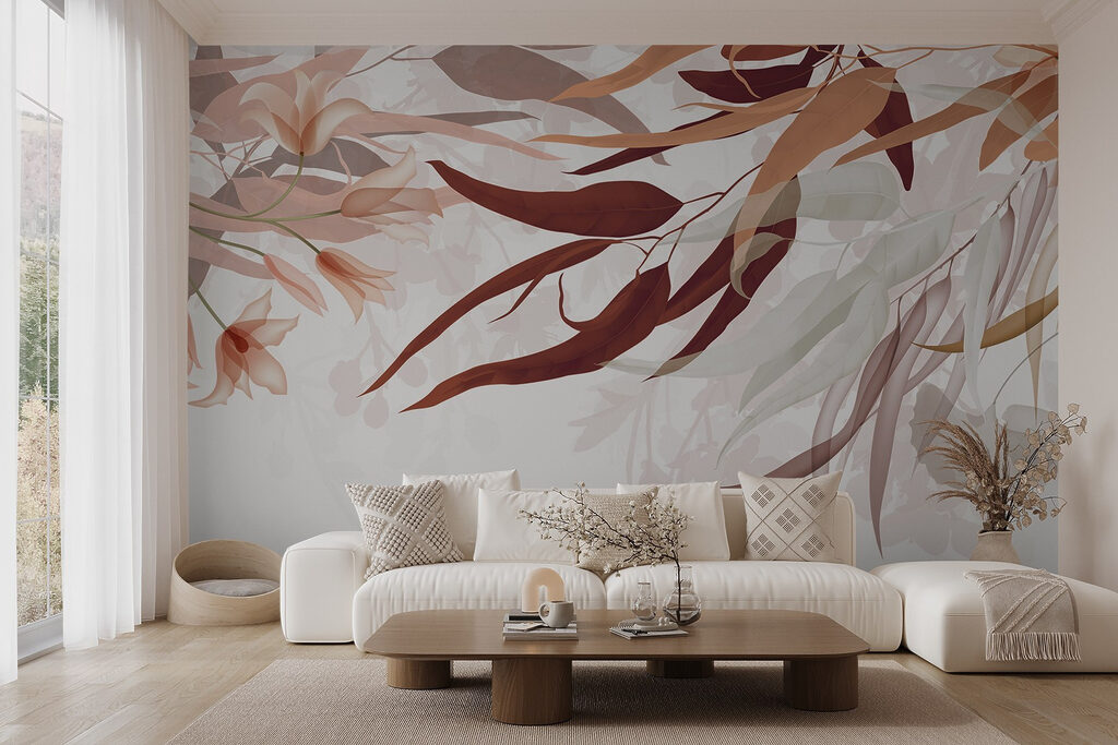 Feuilles et fleurs entrelacées — intérieur 6