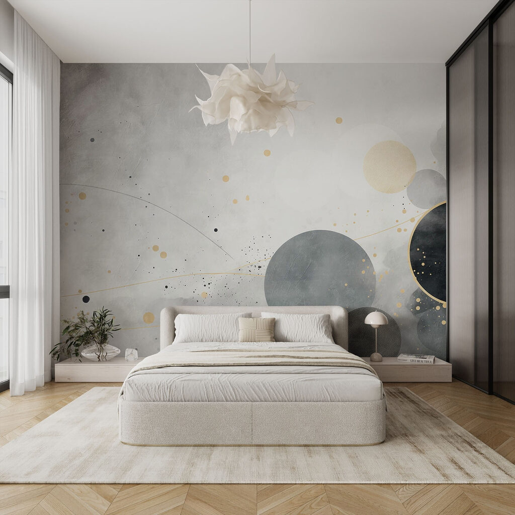 Cercles en bordure dans un intérieur