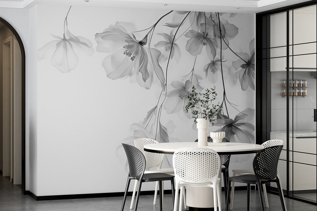 Fleurs en chute légère — intérieur 6