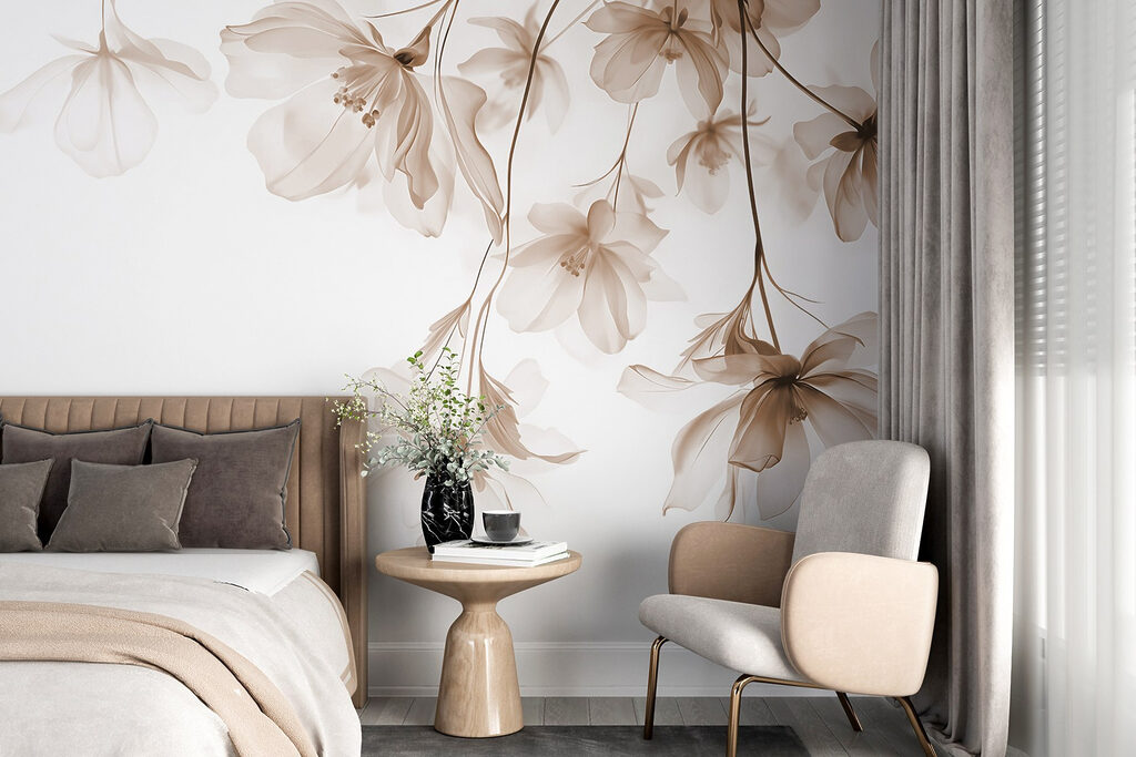 Fleurs en chute légère — intérieur 2
