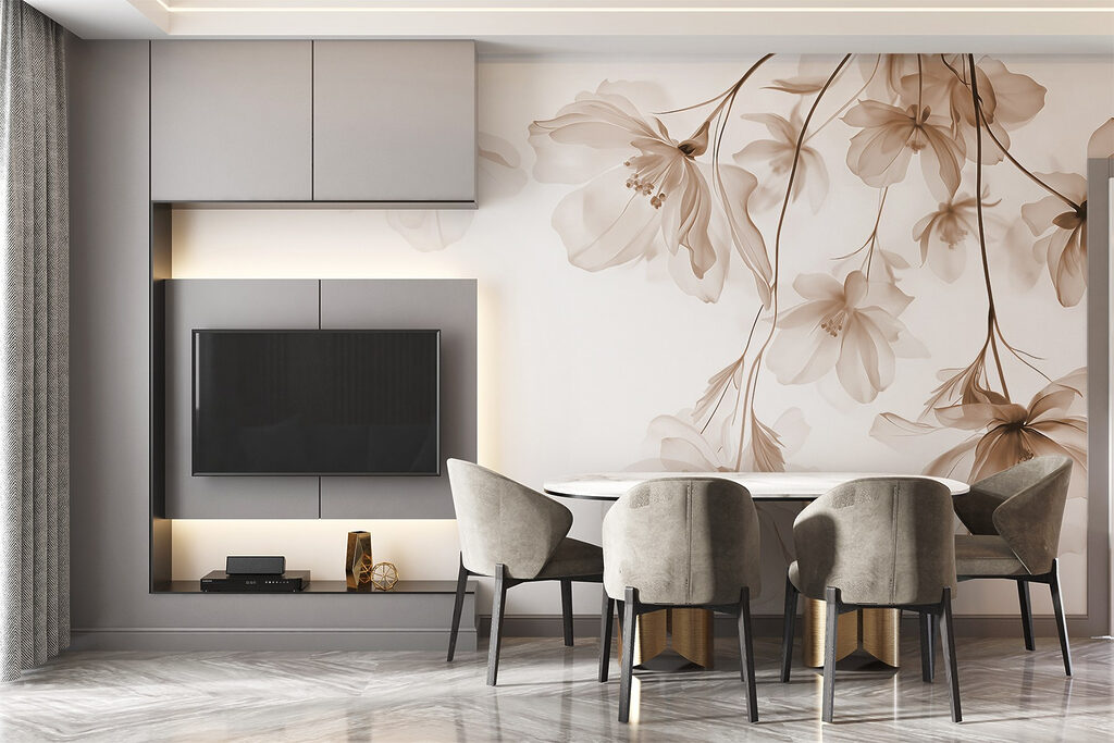 Fleurs en chute légère — intérieur 4