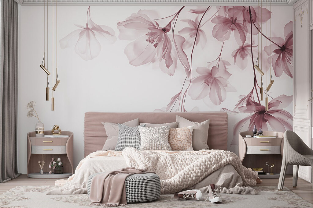 Fleurs en chute légère — intérieur 2