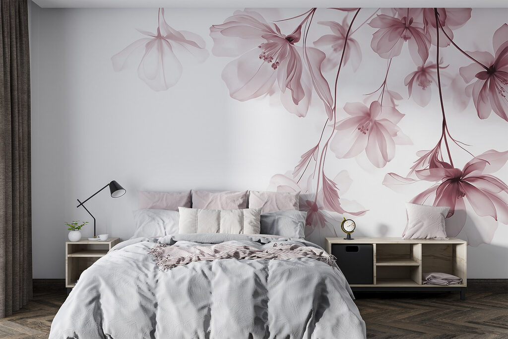 Fleurs en chute légère — intérieur 3