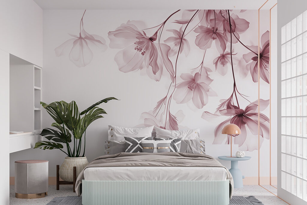 Fleurs en chute légère — intérieur 4