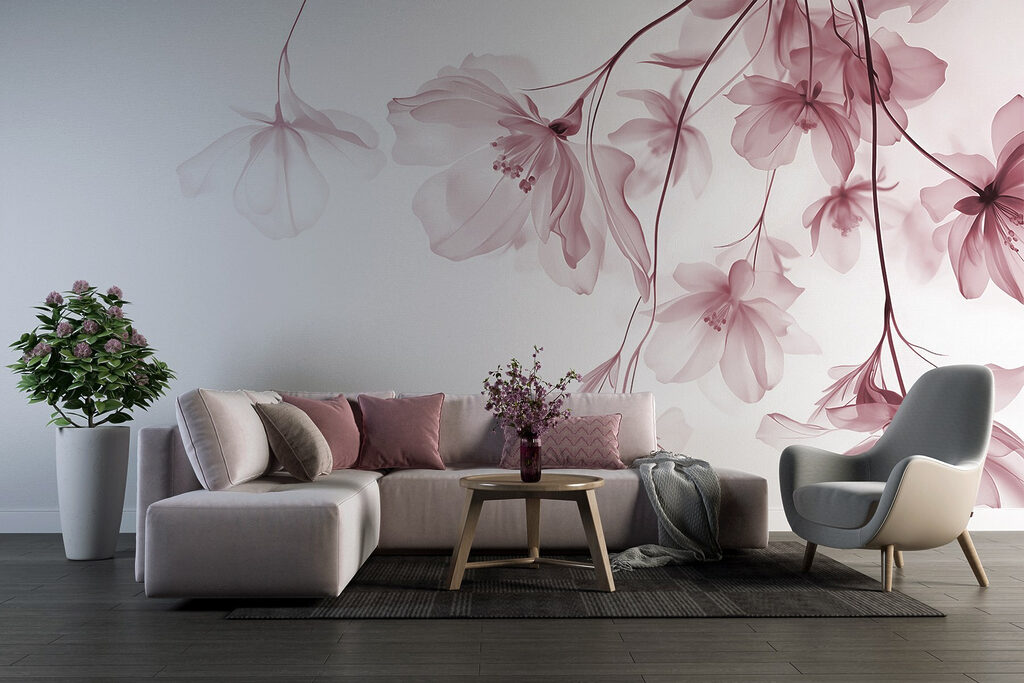 Fleurs en chute légère — intérieur 5