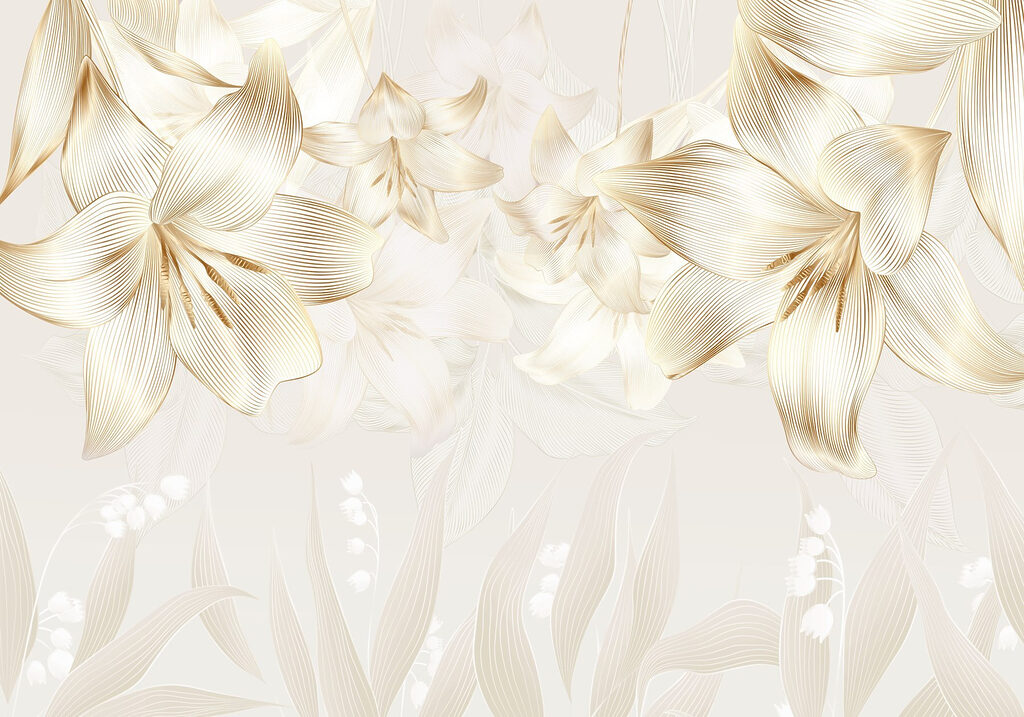 Fleurs retombantes — motif complet