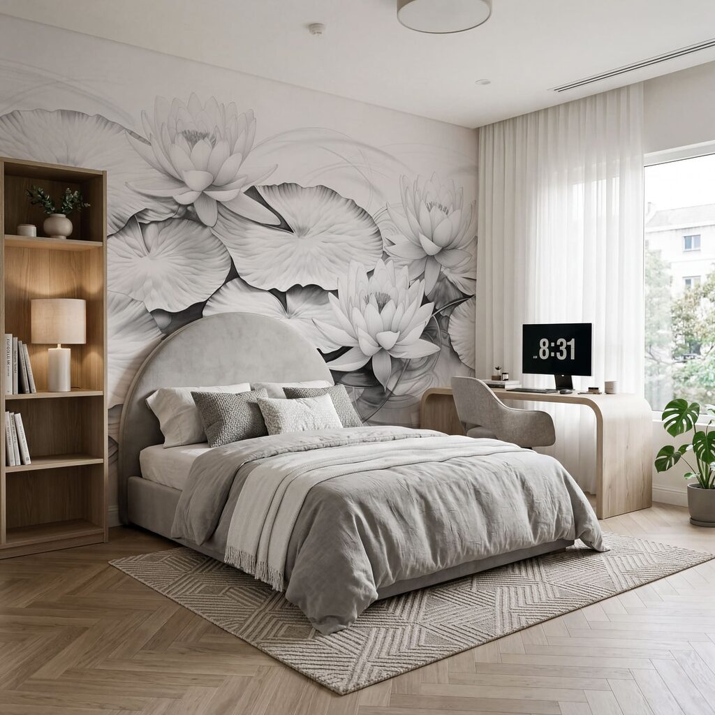 Nénuphars au trait — intérieur 2