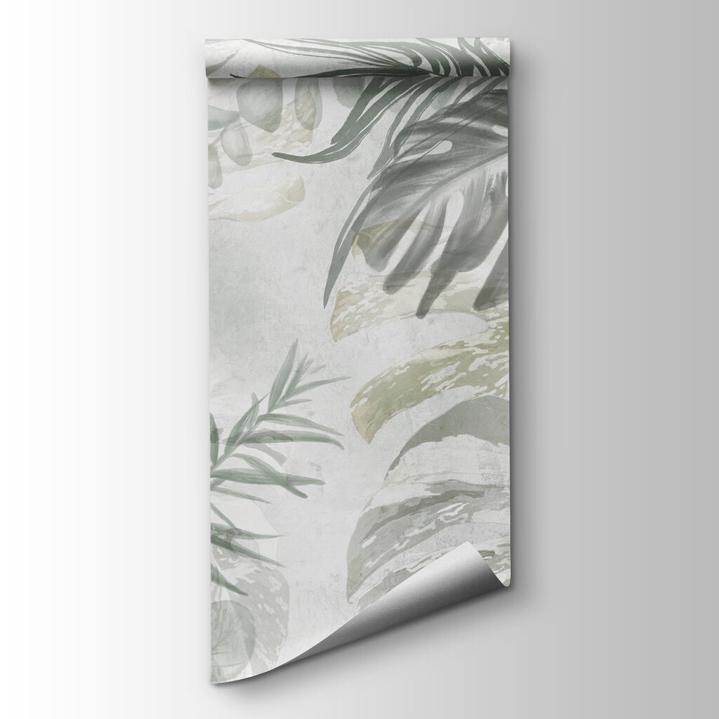 Feuilles et voile peint — vue du produit