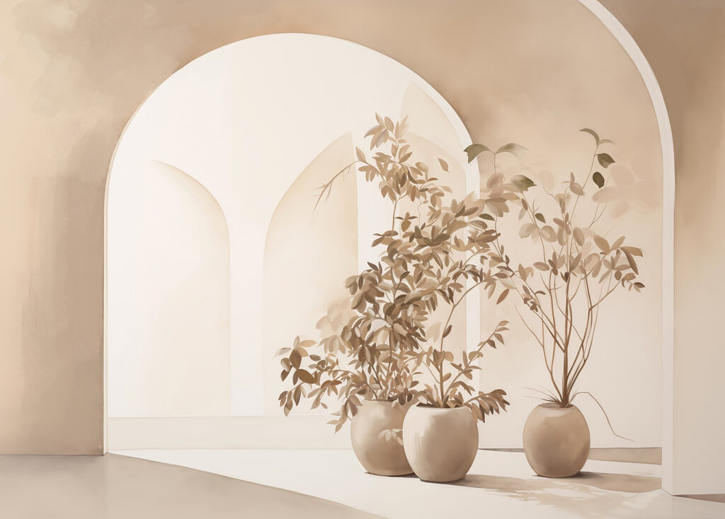 Rameaux sous l’arche — motif complet
