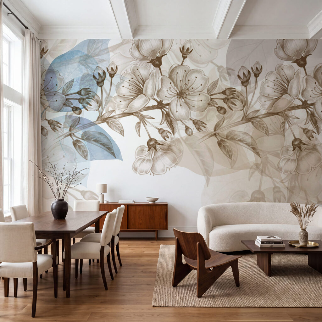 Frise de fleurs délicates — intérieur 1