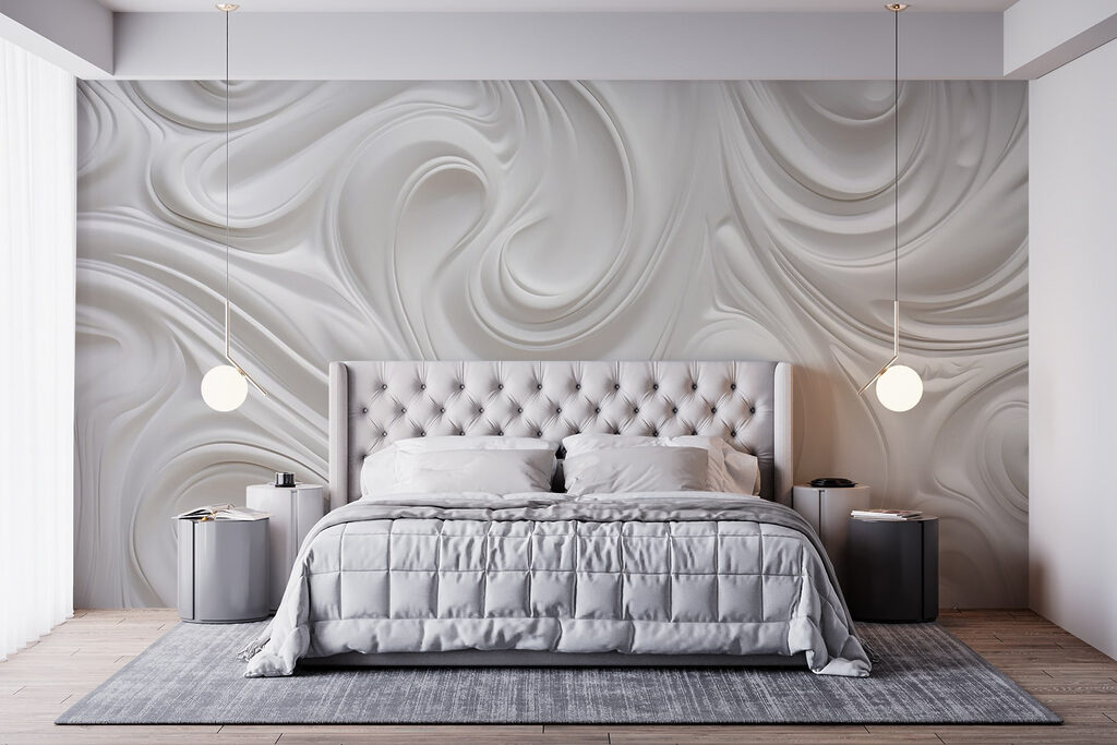 Volutes blanches dans un intérieur