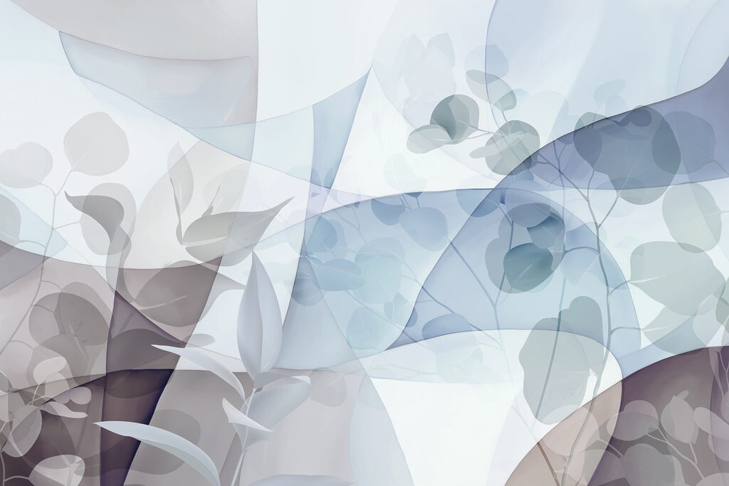 Feuillage aux formes douces — motif complet