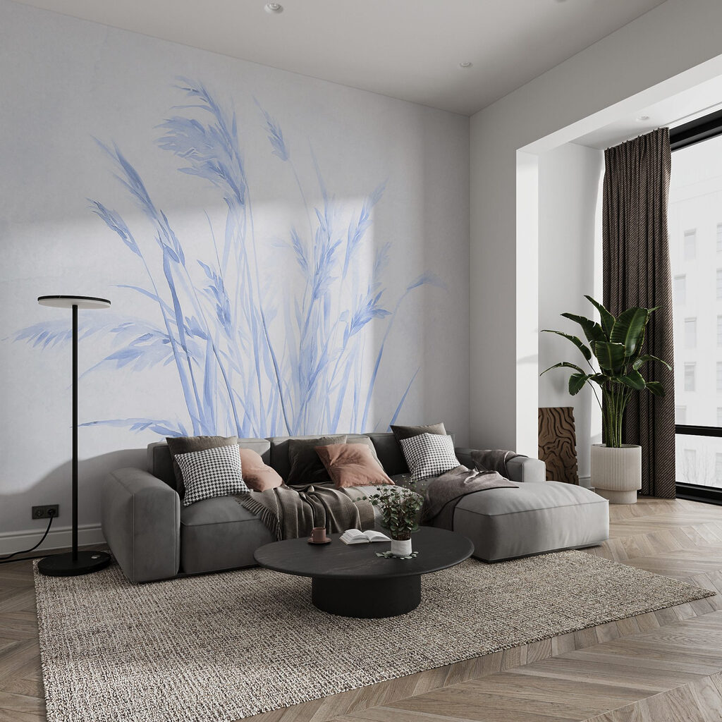 Herbes délicates dans un intérieur