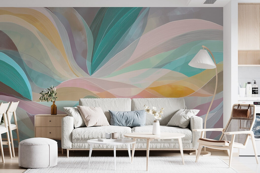 Vagues de couleur dans un intérieur