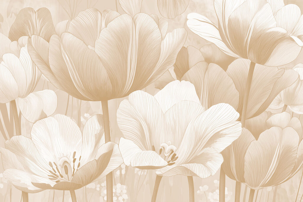 Fleurs en abondance — motif complet