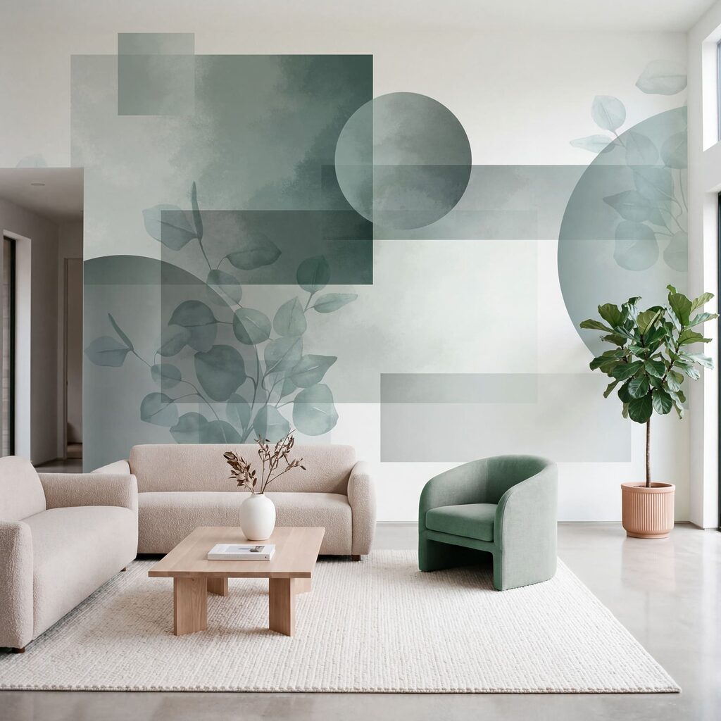 Géométrie et feuillage — intérieur 2