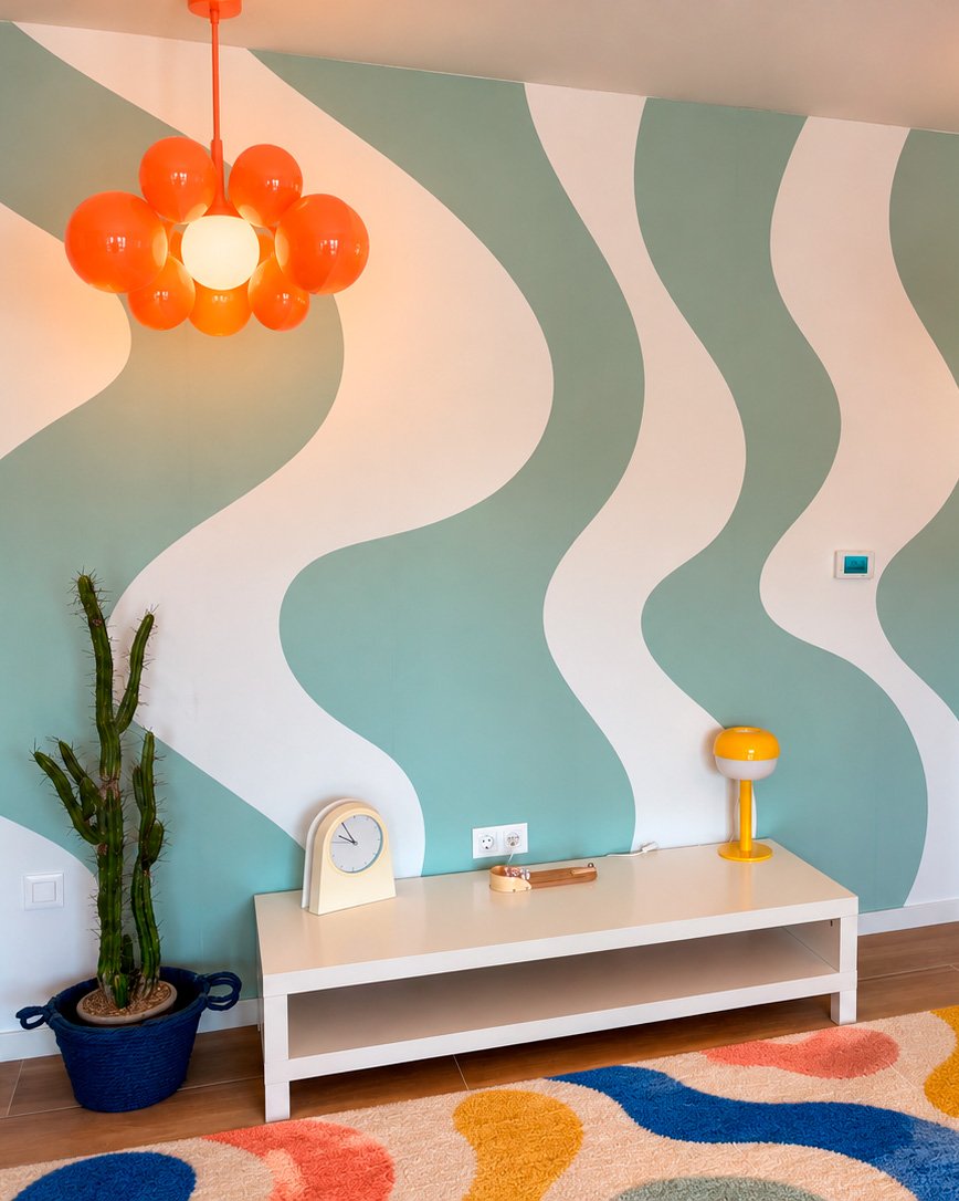 Pièce d’un client avec un papier peint, photo 10 sur 48