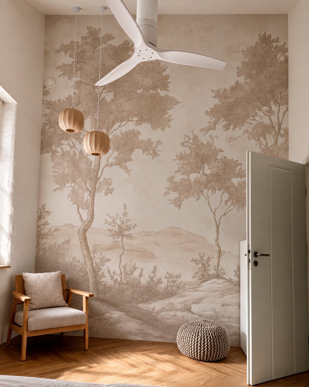 Pièce d’un client avec un papier peint, photo 13 sur 48